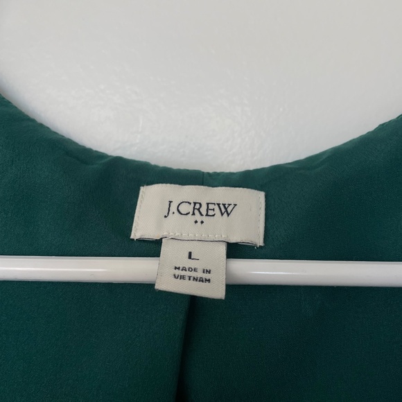 J. Crew Green Blouse - Picture 3 of 3